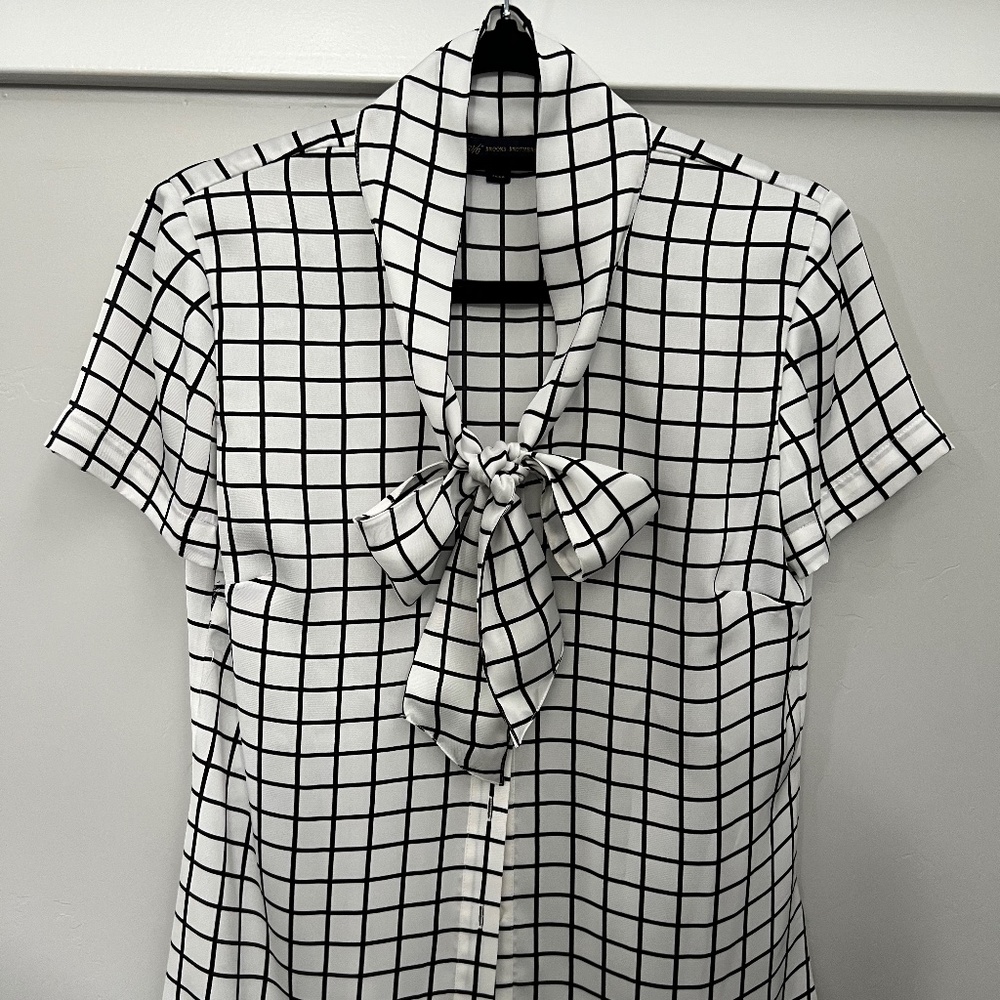 Brooks Brothers Windowpane Top with Tie